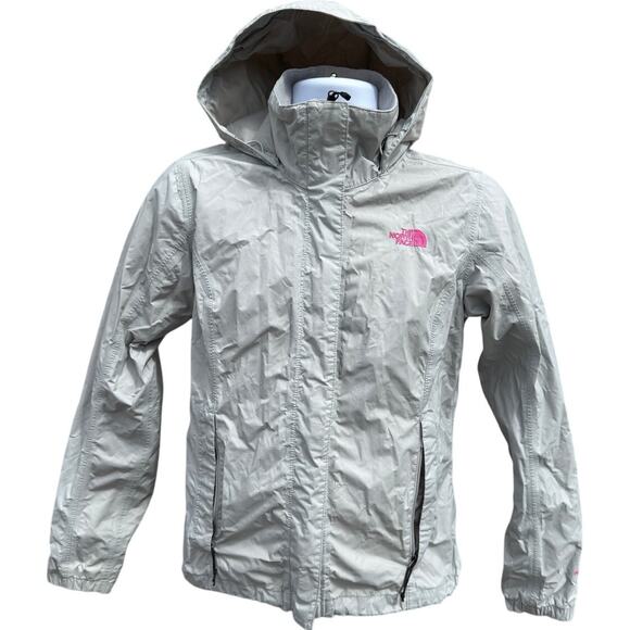 The North Face Hyvent Pink Ribbon Resolve Jacket Women's S Gray Breast Cancer - Picture 2 of 6